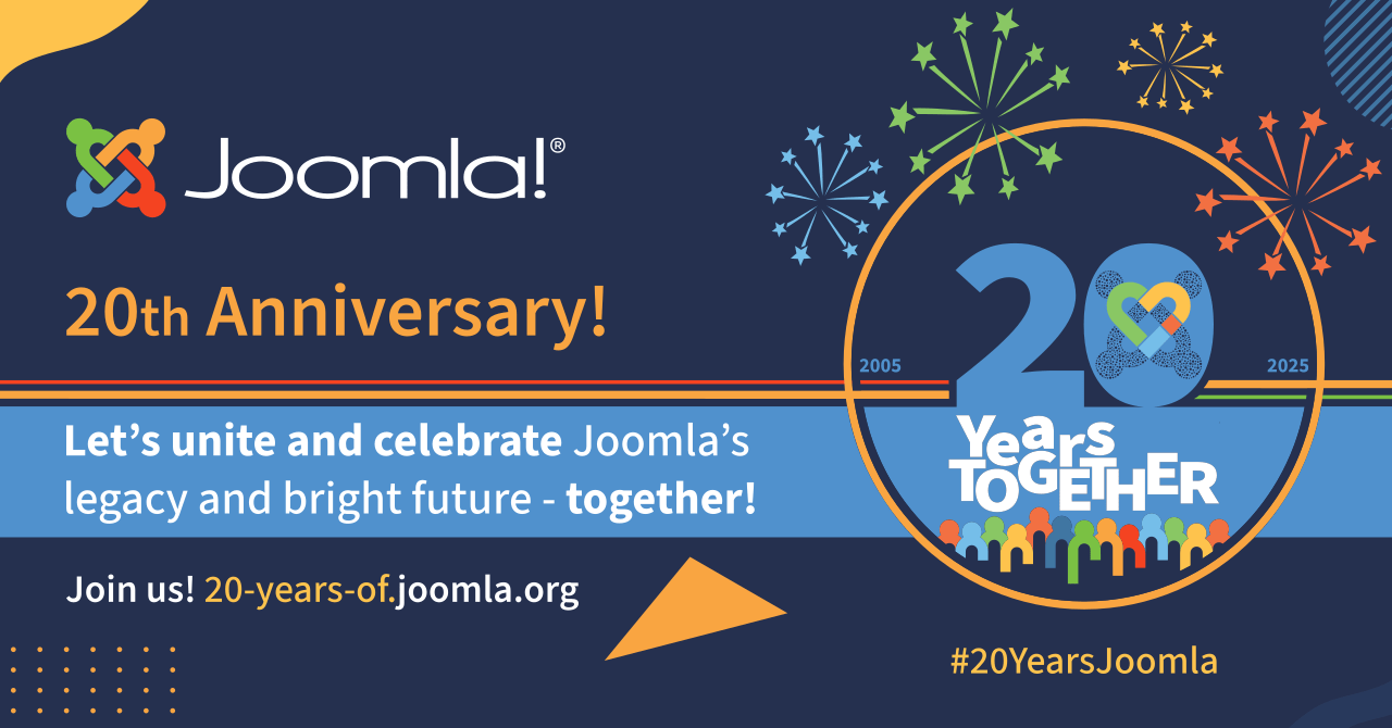 Sticker 20 Jahre Joomla - 20 years together