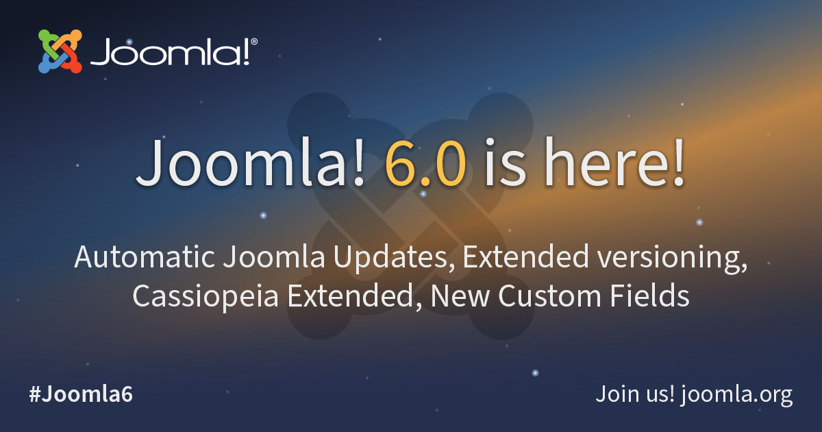 Joomla! 6.0 is here!